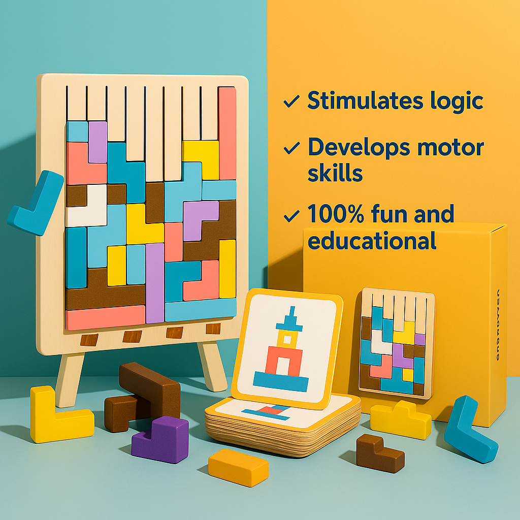 SmartBlocks – Wooden Logic Puzzle for Kids