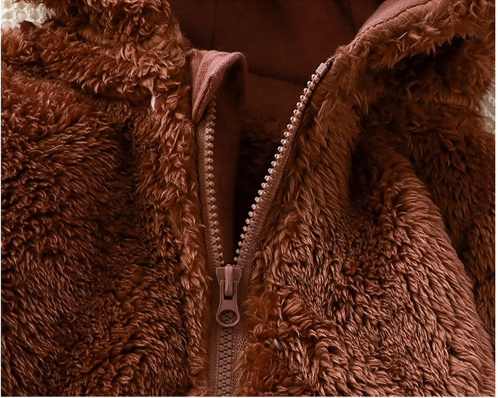 MeloBabe | Fluffy Hooded Romper with Ears