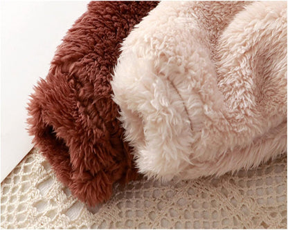 MeloBabe | Fluffy Hooded Romper with Ears