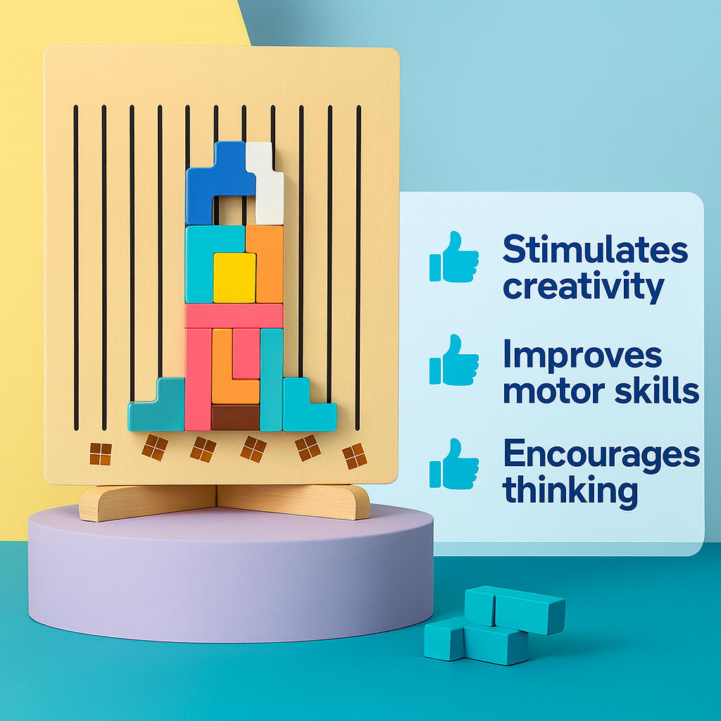 SmartBlocks – Wooden Logic Puzzle for Kids