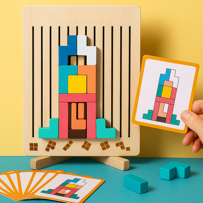 SmartBlocks – Wooden Logic Puzzle for Kids