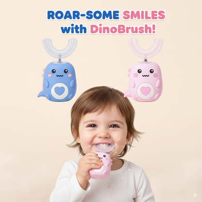 DinoBrush - Ultrasonic U-Shaped Toothbrush for Kids