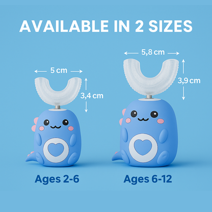 DinoBrush - Ultrasonic U-Shaped Toothbrush for Kids