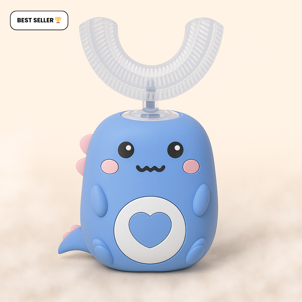 DinoBrush - Ultrasonic U-Shaped Toothbrush for Kids