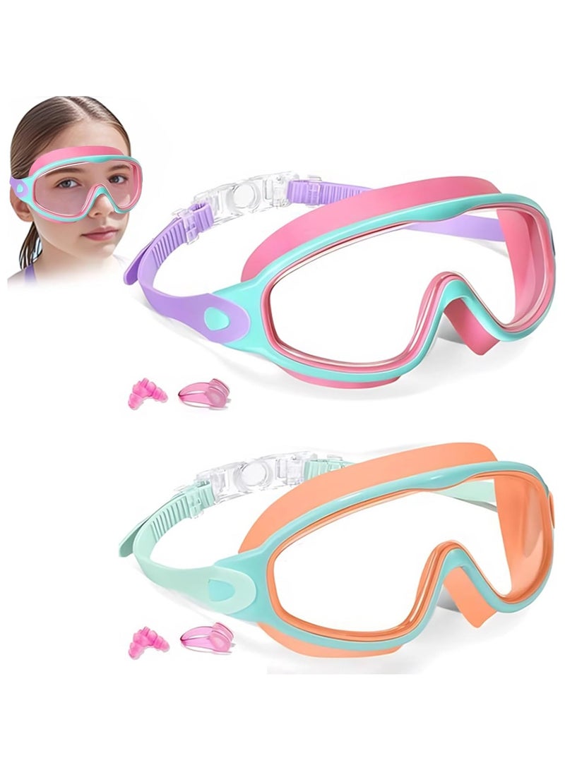 AquaView – Kids Swimming Goggles (Pack of 2)