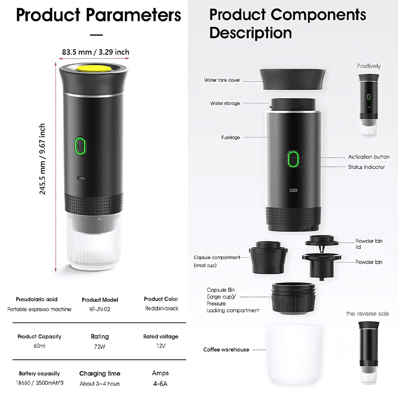 BrewMate – 3-in-1 Portable Coffee Maker