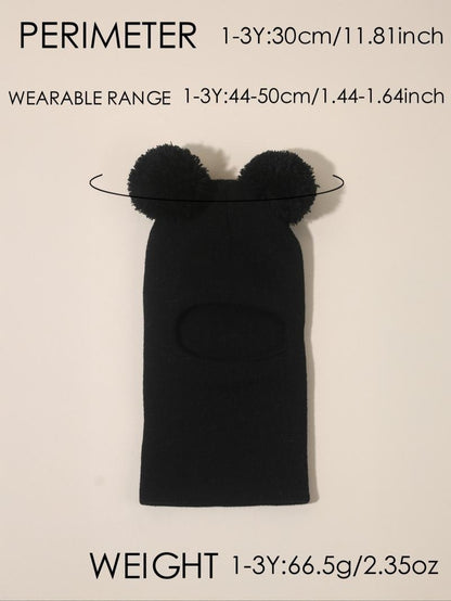 CozyPoms – Toddler Winter Knit Hat