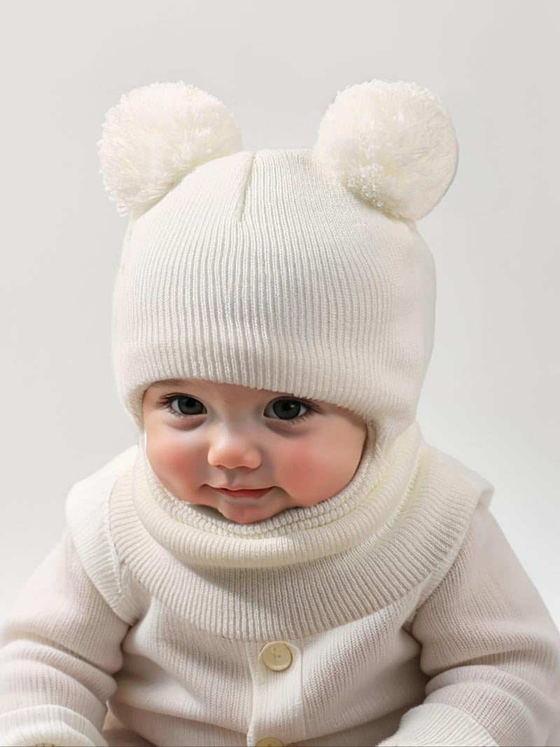 CozyPoms – Toddler Winter Knit Hat