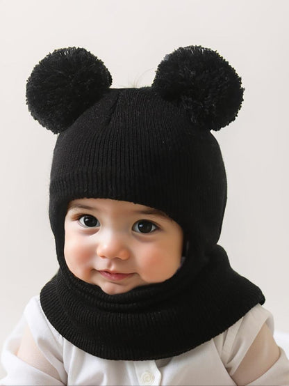 CozyPoms – Toddler Winter Knit Hat