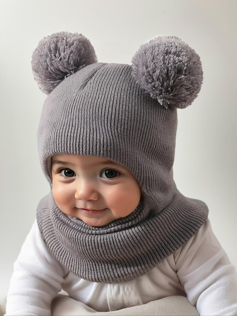 CozyPoms – Toddler Winter Knit Hat