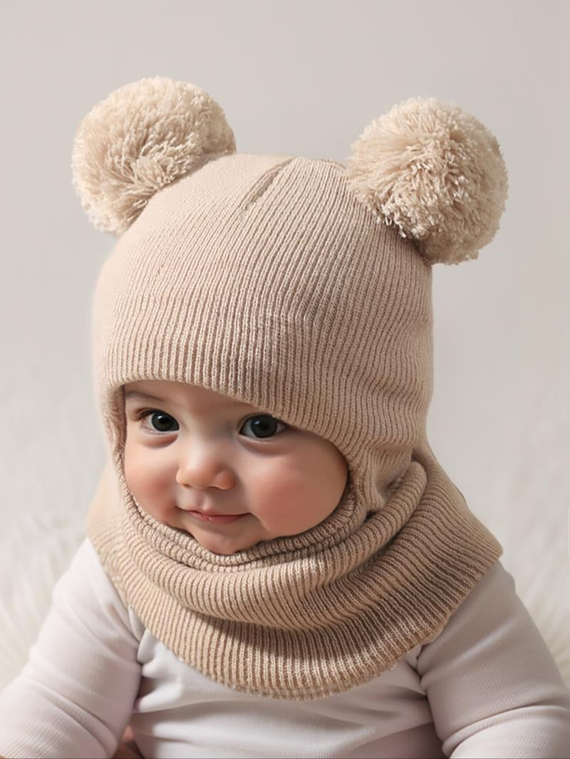 CozyPoms – Toddler Winter Knit Hat
