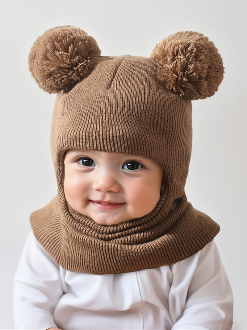 CozyPoms – Toddler Winter Knit Hat