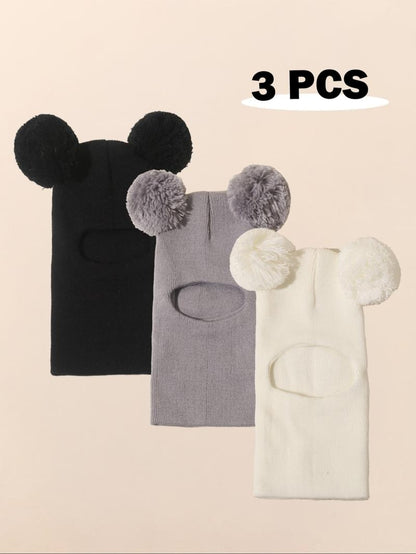 CozyPoms – Toddler Winter Knit Hat