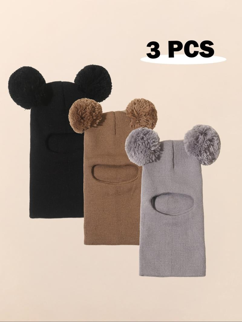 CozyPoms – Toddler Winter Knit Hat