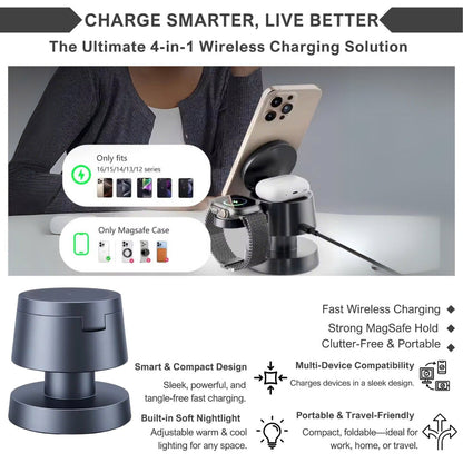 Charging Dock – 4-in-1 Magnetic Wireless Charging Station